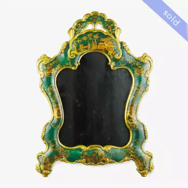 LACQUERED WALL MIRROR. VENEZIA, 1760 CIRCA