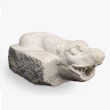 SEA MONSTER. CARRARA MARBLE MOUTH FOUNTAIN. ITALY, LATE 16TH CENTURY