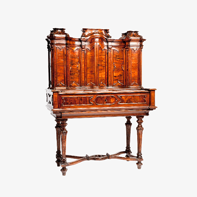 SCRIVANIA CON ALZATA. MILANO, 1730 CIRCA