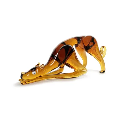 SCULTURA DI VETRO LEVRIERO