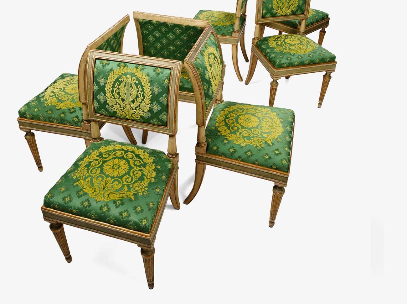 7 sedie laccate Milano