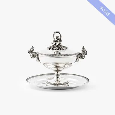 SILVER PUERPERAL CUP. MILAN, CIRCA 1830
