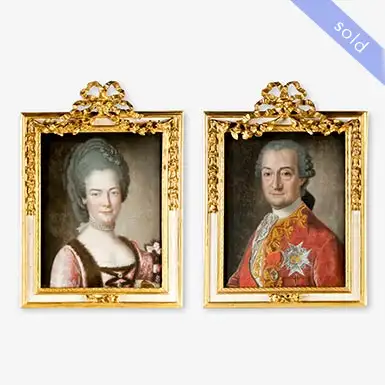 PORTRAITS OF A GENTLEMAN AND A LADY. JOSEPH CONTE DE SAINT MICHEL, 1769