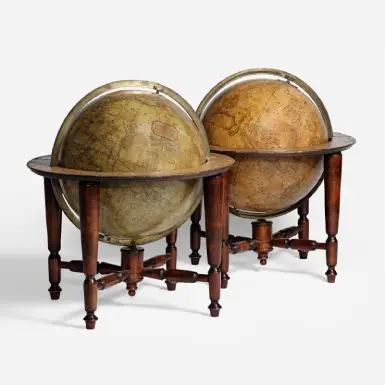 COPPIA DI GLOBI DA TAVOLO- WILLIAM HARRIS