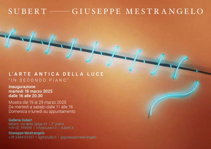 Invito alla Mostra di Giuseppe Mestrangelo - L'arte antica della luce
